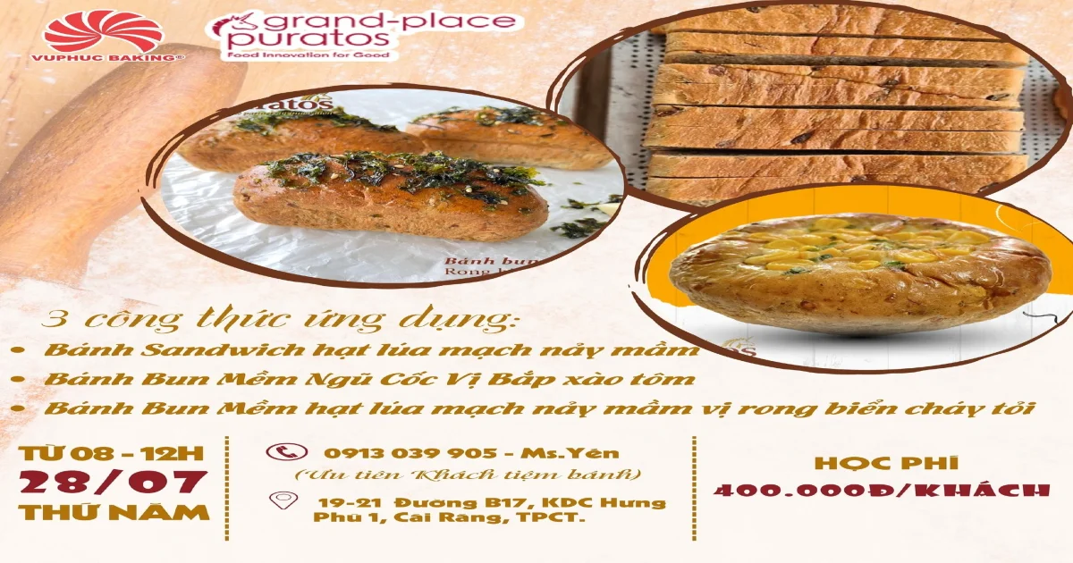 TRỞ THÀNH TIỆM BÁNH DẪN ĐẦU XU HƯỚNG DINH DƯỠNG MỚI